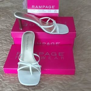 Sandals Rampage Strappy White sz 6.5